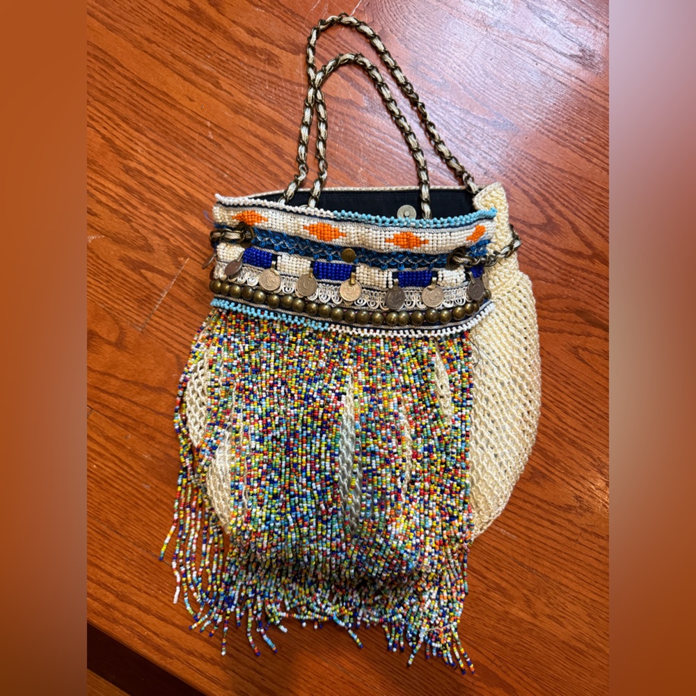Elliot Mann Multicolor Beaded Women's Bag